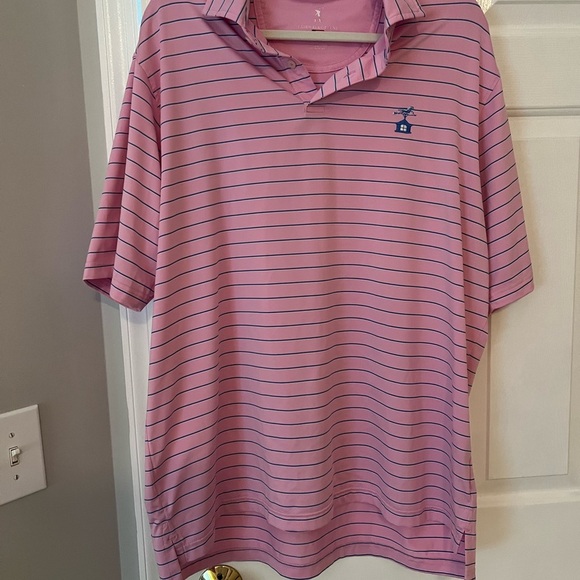 Fairway & Greene Other - Fairway & Greene Pink Striped Golf Shirt